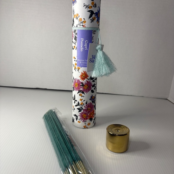 Wild Sage Capri Pomelo 50-Count Incense Sticks and Holder Set NEW - Picture 1 of 7